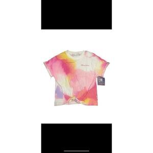 Champion tye dye tie front t shirt xs
